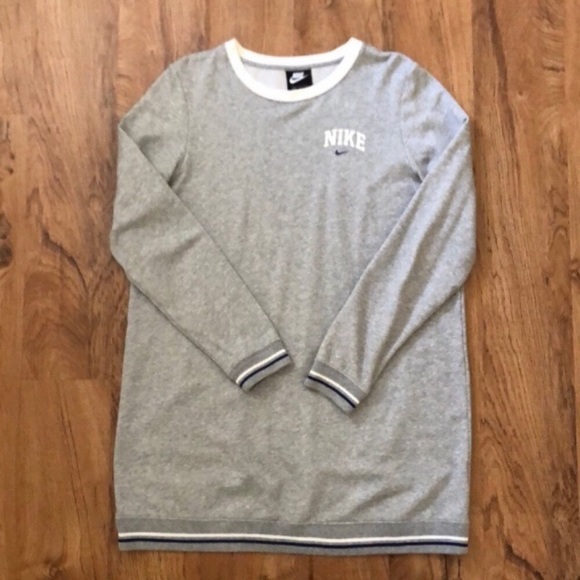 Nike Dresses & Skirts - Nike Sportswear Varsity Long Sleeve Sweatshirt Dress